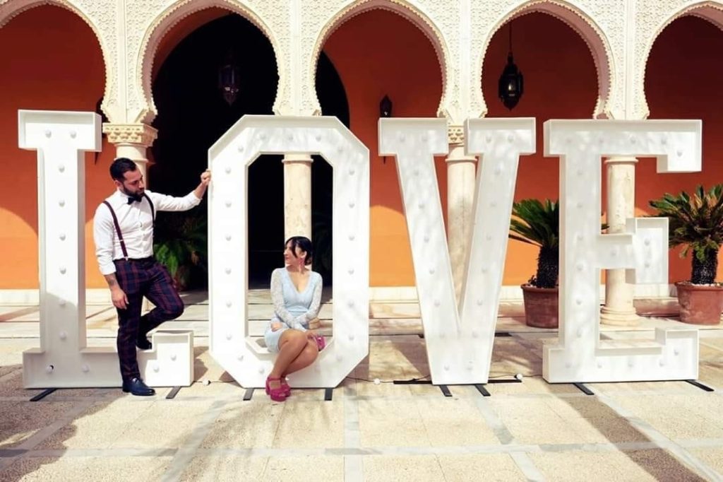 letras luminosas love novios luminosa eventos