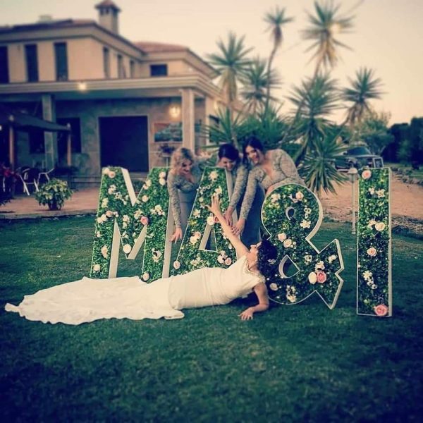 Pack Letras Jardin vertical letras luminosas para el recuerdo