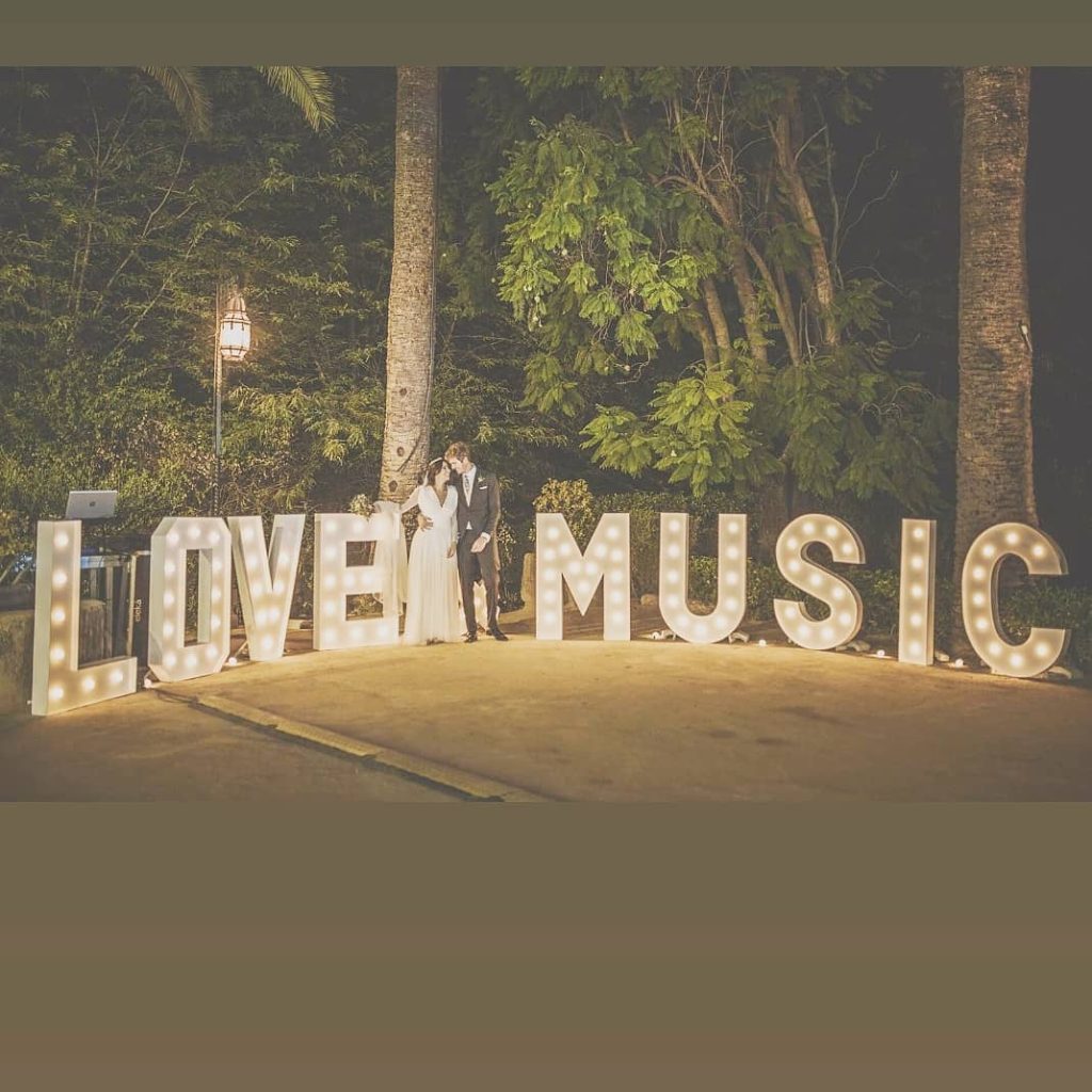 Letras Luminosas Huelva LOVE MUSIC